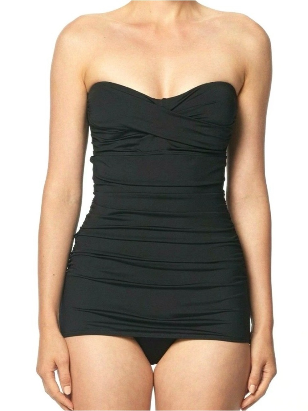 Carmen Marc Valvo Black Vintage Swimdress